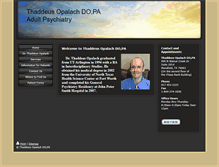 Tablet Screenshot of opalachpsychiatry.com